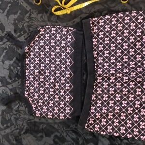 DOLLSKILL SUGAR THRILLZ 1X PINK/BLACK CRUSH CULTURE LOUNGE SET